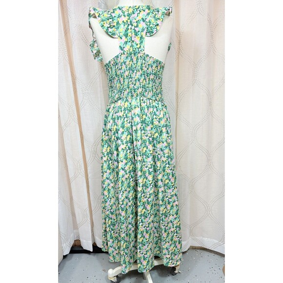 Code x Mode Smocked Maxi Sun Dress Size L - Picture 3 of 10